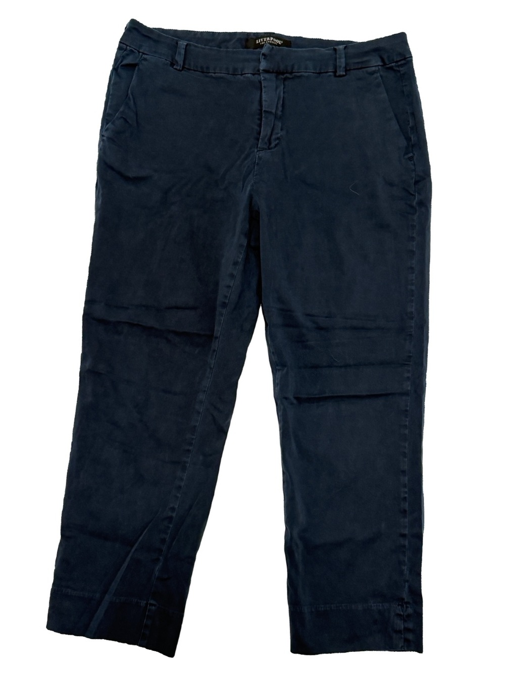 Liverpool Los Angeles Navy Fabric Pants Label 12/31